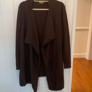 COZY Roller Rabbit Cashmere Blend Cardigan, Size L
